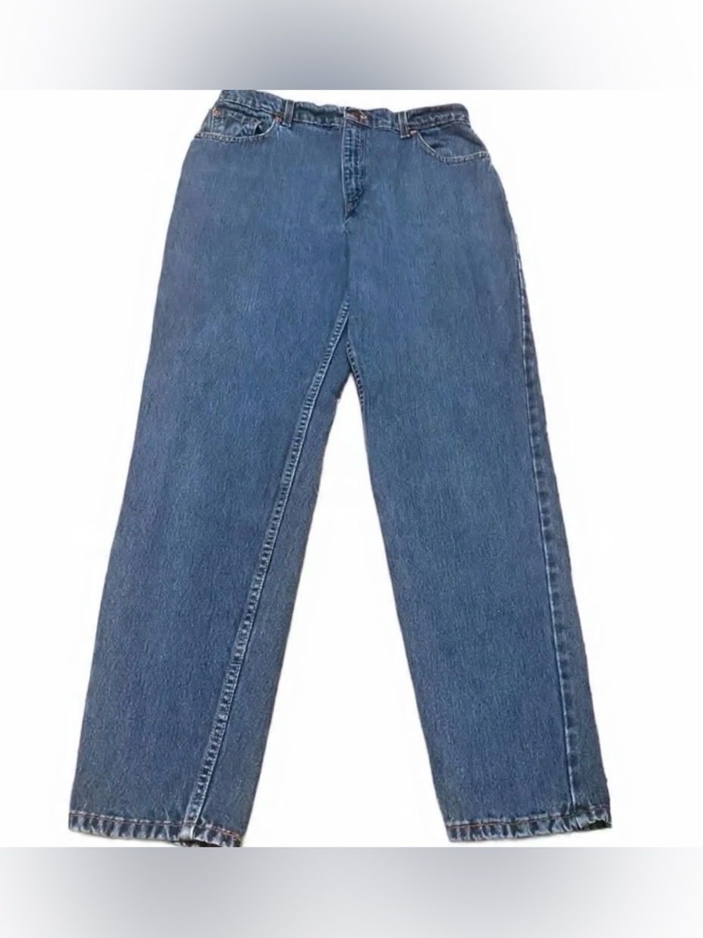 Vintage Levi's 550 Women's Relaxed Fit Tapered Leg Jeans Dark Wash 90s